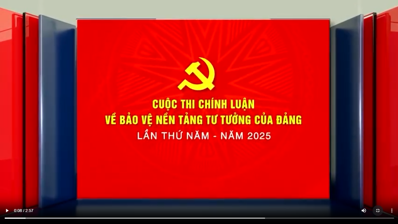 Cuộc thi chính luận về bảo vệ nền tảng tư tưởng của Đảng lần thứ 5, năm 2025